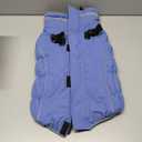 Yoochee Dog Coat, Warm Dog Winter Coat for Large Dogs, Waterproof Jacket with Harness Built in, Reflective Turtleneck Cold Weather Coats with Zipper,Pet Fleece Vest Snow Jacket, Blue L