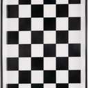 Spoon Rest,Ceramic Spoon Rest for Kitchen Counter Dishwasher Safe Marble Decor Spoon Holder for Kitchen (Large, Black&White, 1)