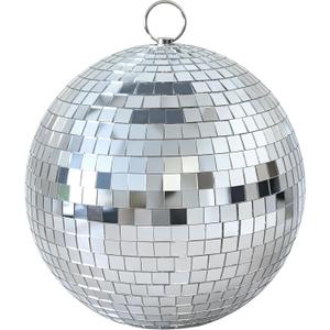 8 Inch Silver Mirror Disco Ball Hanging Decor for DJ Stage Wedding Party Bar