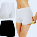 2 Pieces Tennis Under Shorts with Ball Pockets Yoga Workout Women's Shorts Black White for Women Tummy Under M