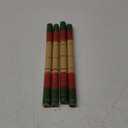 Craftsofindia 4 pcs (2 Pair) Dandiya/Dandia Sticks for Gujarati Garba Dance (Makes Sound)- Wooden Stick for Navaratri Festival Ocassion