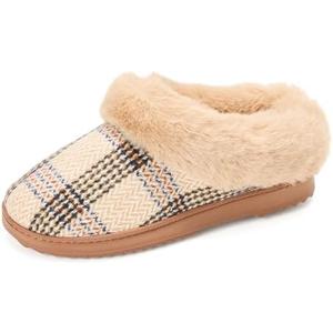 Dearfoams Women's Memory Foam Cozy Soft House Slippers Gifts for Women Hannah Knit Clog House Shoes size 7