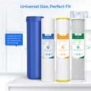 4.5'' x 20'' 3-Stage Whole House Water Filter Replacement, 1 Set