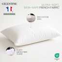 King Size Bed Pillows Set of 4 Soft & Supportive Down Alternative Microfiber Filling, Plush White 36x20 Sleeping Pillows for Side and Back Sleepers, Breathable, Machine Washable