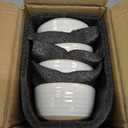 LE TAUCI Small Bowls 10 oz, Ice Cream Bowl, Ceramic Stoneware Bowl, Bowls Set for Dessert, Fruits, Side Dishes, Suit For Housewarming - 4.5 Inch, Set of 4, Arctic white