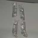 16 Pcs L Bracket Stainless Steel Corner Brace Sets, 90 Degree Right Angle Brackets with 64 Pcs Screws, L Bracket Firmware for Wooden Shelves, Chairs, Tables, Dressers, Furniture (Silver)