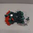 Brizled Red & White C5 Christmas Lights, 33ft 100 LED Christmas Tree Lights, Connectable 120V UL Certified Faceted Xmas Light Outdoor Indoor Xmas Lighting for Christmas Tree Party Roof Decoration