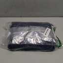 Mr. Sandman Weighted Lap Blanket 2LBS 20 x 30 Inches, Minky Dots Heavy Blanket with Glass Beads, Soft and Cooling for School and Home, Navy Blue