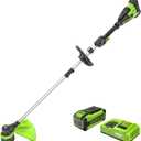Greenworks 40V 17-Inch Brushless String Trimmer, 8Ah Battery and Rapid Charger Included