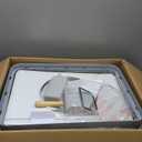 XXXL Stainless Steel Litter Box with Lid, Front Entry Top Exit, Extra Large Metal Cat Litter Box with Drawer, Maine Coon Cats, with Litter Scoop & Litter Mat, Anti-Odor, Anti-Leakage & Non-Stick (Grey)