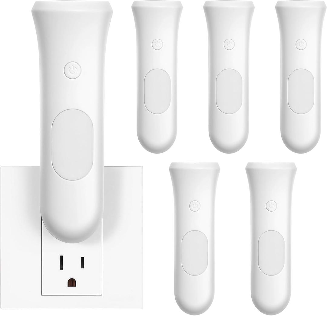 4 in 1 Emergency Lights for Home Power Failure, 6 Pcs Rechargeable LED Flashlight Plug in Wall, Automatic Turn-On Power Outage Night Light Flashlight for Hurricane Preparedness Items