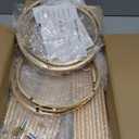 3PCS Cylinder Pedestal Stands for Parties, Gold Metal Plant Round Cylinder Stands for Party Flowers, Display Columns Pedestal Stand Cylinder Tables for Vases Birthday Party Backdrop Decorations