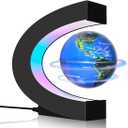 Magnetic Levitating Floating Globe with LED Lights, Cool Tech Gadgets Gifts World Globe Lamp for Men Father Teenage Boys Girls, Birthday Gifts Office Home Desk Decor Display (Blue)
