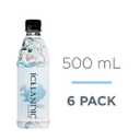 Icelandic Glacial Natural Spring Alkaline Water, 500 ml / 16.9 Fl Oz (Pack of 6) (EXP 10/17/27)