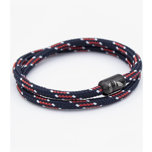 Wind Passion - Black Men’s Bracelet, Durable Rope Wristband for Men, Versatile Pulseras Para Hombres - Waterproof, Magnetic Clasp, Ideal for Outdoor & Fashion