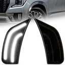 Upgraded Smoked Lens LED Side Markers Lamp Compatible with GMC Yukon/Denali/XL, Chevy Tahoe/Suburban, Cadillac Escalade/ESV 2021-2024 Driver & Passenger Side Marker Light, White LED 2PCS