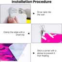 3 x Blacklight Tapestry,WingTapestry Glow In The Dark,UV Reactive Black Light Upright Posters Wall Hanging for Bedroom Dorm Living Room Backdrop Decor (wing5, 59L" x 51W")