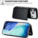 HAOPINSH Wallet Case with Card Holder for iPhone 17 Pro Max, Black Leopard Cheetah Pattern Back Flip Folio PU Leather Kickstand Card Slots Case for Women Girls Shockproof 6.9"