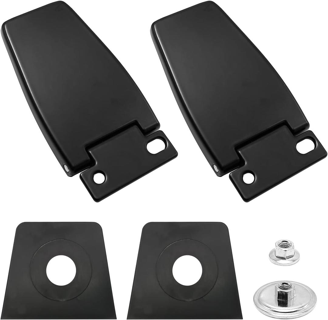 5013722AA Liftgate Rear Window Glass Hinge Set Replacement for Jeep Wrangler 1987-2006 Replaces 5013722AB 5013723AA 5013723AB 55008136 926-119