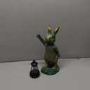 MININOVA Rabbit Garden Statues with Solar Lantern Bunny Outdoor Resin Sculpture for Patio Yard Lawn Decorations Gifts for Mothers Day Housewarming