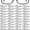 Yexiya 50 Pack Reading Glasses Bulk for Men Women Frame Eyeglasses with Spring Hinge Traditional Readers for Office Home (Black, +3.0)