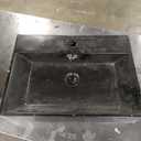 Claire 24" Rectangle Wall-Mount Bathroom Sink in Matte Black
