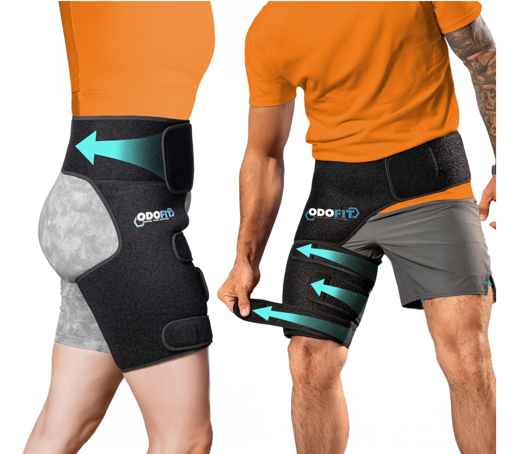 5 in 1 Hip Brace for Women Men Sciatica Pain Relief Devices  Adjustable Groin, Hip Flexor Compression Wrap for Comfortable Thigh, Hamstring & Sciatic Nerve Support, Improved Mobility & Recovery