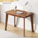 IOTXY Solid Wood Writing Desk - Home Office Workbench Desk with Drawer, Laptop Computer Work Study Table, 80CM