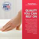 FOAMYFOAM High Density 3 inch Thick, 18 inch Wide, 120 inch Long Upholstery Foam, Cushion Replacement