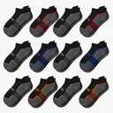 Comfoex 10 Pairs Boys Socks - Ankle Low Cut Athletic Half Cushioned Short Socks For Kids 4-6-Years Old