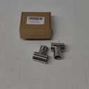 NRC&XRC Heavy Duty 316 SS Polished Boat Hand Rail Fitting- 90 Degree T/Tee Hinged/Split for 7/8" OR 1 INCHTube, 2 Pack