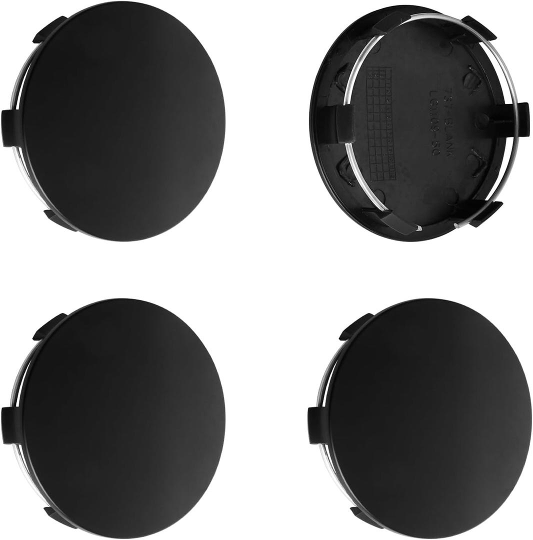 3.25Inch 83MM Wheel Center Caps for Cadillac Chevrolet Chevy GMC Escalade Colorado Tahoe Silverado Sierra 1500 Rim Hub Caps, Pack of 4 (Matte Black, Outer 83MM, Inner 75MM, Easy DIY Installation)