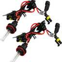 2PCS 9005 HID Car Xenon Bulbs, 35W 12V 6000K Waterproof Vehicle Headlight, Automotive Front High Low Beam Lamp Replacement Accessories, Universal for SUV Sedan Truck