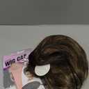 RENERSHOW Brown Highlight Short Pixie Bob Wig with Bangs Layered Brown Mix Blonde Wigs for Women Chin Length Straight Synthetic Wig Natural Looking Daily Party Wig