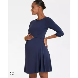 Maternity Nursing Dress in Navy Blue

 Size: S