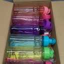 12 Pack Water Bottles for Kids School Bulk 18 oz Leakproof Reusable Sports Water Bottles Decorations End of The Year Gifts for Students from Teacher for Kids Graduation Classroom Prizes