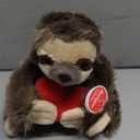 Bearington Lil Simon Love 6.5 Inch Sloth Stuffed Animal - Cute Plush Toy for Girls & Kids - Unique Sloth Plush Valentines Day Gift