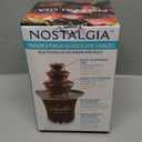 Nostalgia 3 Tier Electric Chocolate Fondue Fountain Machine for Parties - Melts Cheese, Queso, Candy, and Liqueur - Dip Strawberries, Apple Wedges, Vegetables, and More - 8-Ounce - Brown
