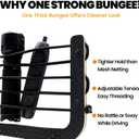 Campervan Bungee Storage Pouch  Elastic Cord Net Organizer with Wood Frame, RV Van Motorhome Interior Wall-Mounted Storage Solution (2Pcs 8.6" x 12")