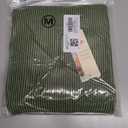 Dokotoo Women's Casual Jumpsuits Ribbed Front Pocket Loose Overalls One Piece Sleeveless Wide Leg Long Pant Rompers (Green, M)