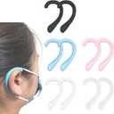 OKAICEN Soft Silicone Earloop Ear Protector Relieve Ear Discomfort Anti-Slip Silicone Earmuffs(Multiple Colour, 5 Pairs)