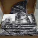 Bird Feeder Pole 93.31 Inch Feeding Station with Squirrel Proof Baffle Heavy Duty Metal Mounting Pole Stand with 4 Shepherd Hooks for Outdoor Decor Black (Bird House Not Included)