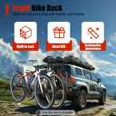 Bike Rack for Car, Car Bike Rack, Trunk Bicycle Rack Carrier, Bike Holder for SUV, Trunk Mounted Bicycle Stand Accessories, Holds 3 Bikes