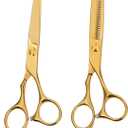 2pcs Hair Scissors Professional Stainless Steel Scissors Set Hair Cutting for Stylist