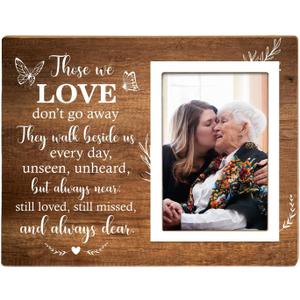 Memorial Picture Frame, Remembrance Picture Frame or Memorial Gift, Memorial Gifts for Loss of Loved One, Grandmother, Grandfather, Grandparents, Fits 4 x 6 Inch Photo