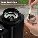 Conical Burr Coffee Grinder Electric, Espresso Coffee Bean Grinder for Home Use Adjustable 48 Grind Settings, 35s Precision Timer, Stainless Steel, Anti-Static for Pour Over/Drip/French Press
