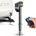 KYX Electric Trailer Jack 5000lb with Remote, with Crank Handle & Cover