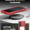 for Samsung Galaxy Z Fold 7 Case Slim, Hinge Protection & Screen Protector [Anti-Scratch], Rugged Shockproof Raised Edge Protective Women Men Phone Cover Case for Galaxy Fold 7 2025, Red