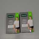 Depend Washable Adult Incontinence Underwear for Men, Reusable, Light Absorbency, Large, Black, 1 Count