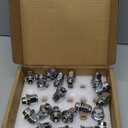 Mag Chrome Lug Nuts M12x1.5 Set of 20 with Washer - 13/16'' (21mm) 1.46''x1.18'' OEM Lug Nuts for Toyota Lexus Scion Pontiac